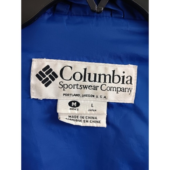 Columbia Jacket Mens Medium Blue Full Zip Coat *Read - Picture 6 of 11